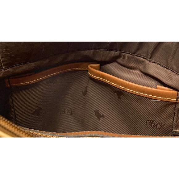 Teenie Weenie Gold Teddy Bear Brown Map Print Adjustable Strap Handbag Purse - Picture 11 of 12